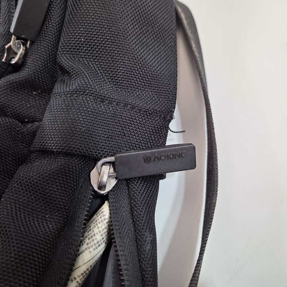 AOKING Black Laptop School College Backpack - Picture 7 of 11